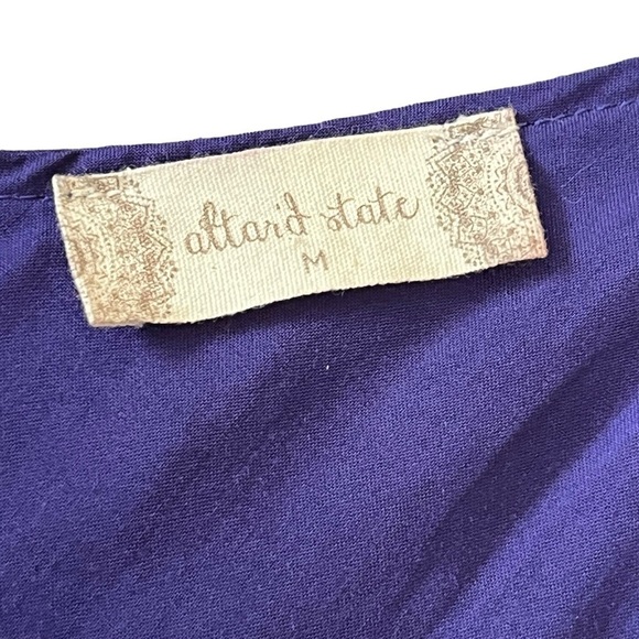 Altar’d State Floral Embroidered Blue Shift Dress Size Medium - Picture 7 of 9